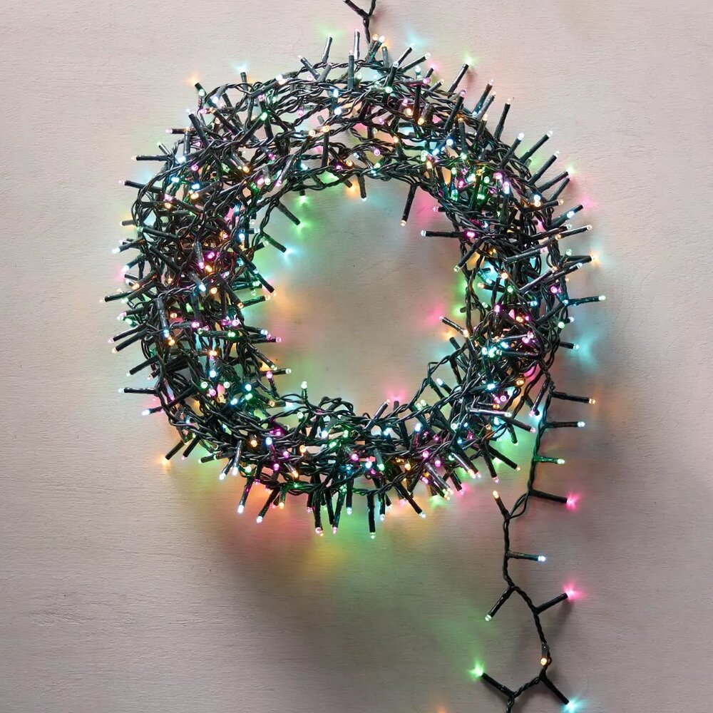 Anthropologie LED Compact Utility Light Strand, Multi Color